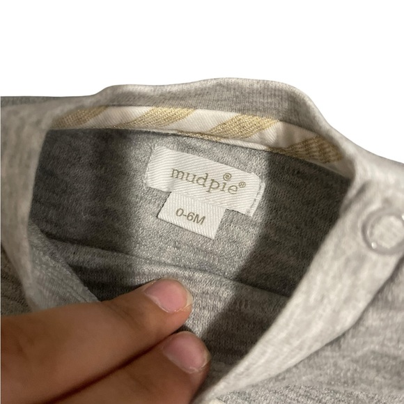 Mud Pie Gray and Cream Turkey Kids Matching Set - Picture 2 of 2